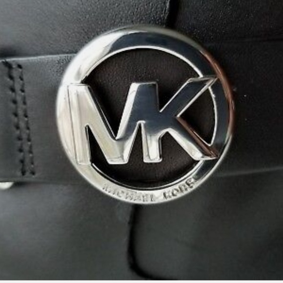 MICHAEL Michael Kors Harland Ankle Black leather Booties women’s size 6 - Picture 4 of 8